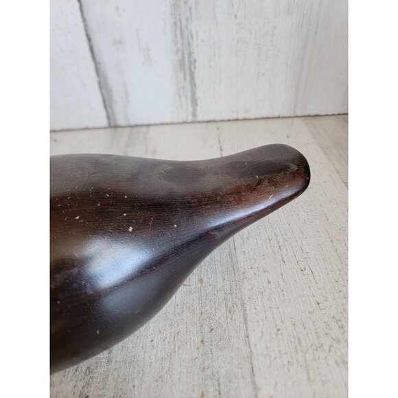Wooden vintage brown bird duck Unique home decor woods hunting - Picture 7 of 13